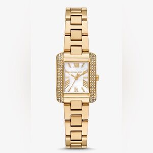 Michael Kors Gold Crystal-Accent Women's Bracelet Watch